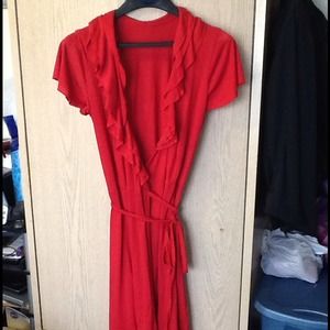 Red Wrap Dress size M
