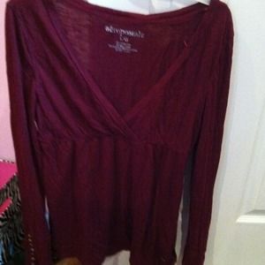 Burgundy long sleeve