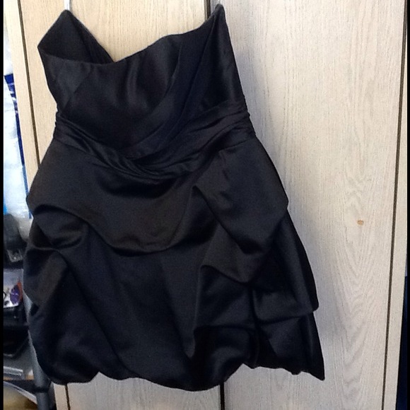 Strapless Black Formal Dress
