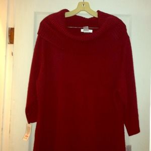 Sweater dress.. Maroon