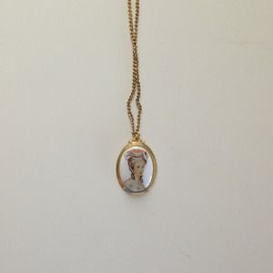 Antiquated Necklace with Face Detail