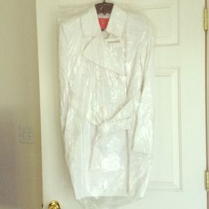 White Ivanka Trump trench coat. Price REDUCED