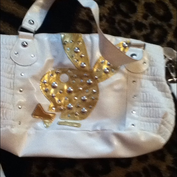 White playboy bunny purse