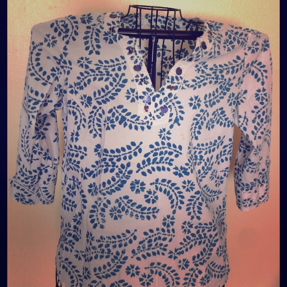 3/4 Sleeve linen top