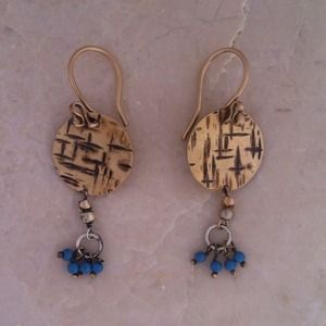 Beautiful gold filled brass earrings!!