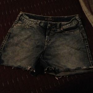 Silver "mckenzie" shorts