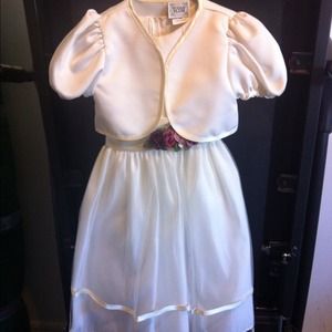 Ivory girls dress