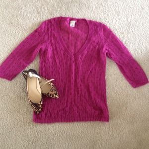 Magenta Sheet Sweater