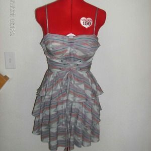 Material Girl SZ M Grey Dress.