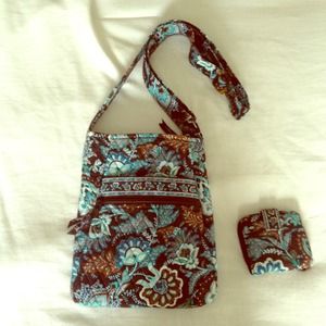 Vera Bradley cross body purse & wallet
