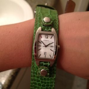 ✂Cut! Fossil interchangeable watch with two straps