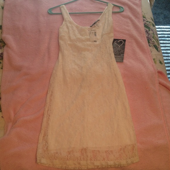 White lace summer dress