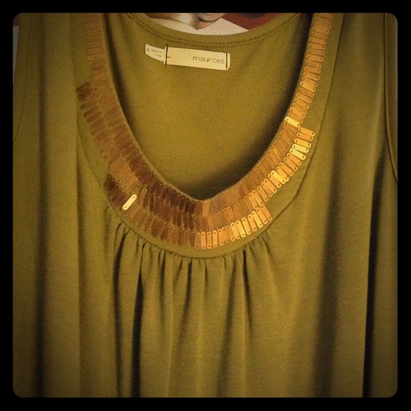 Plus size green Maurice's tank. - Picture 1 of 2