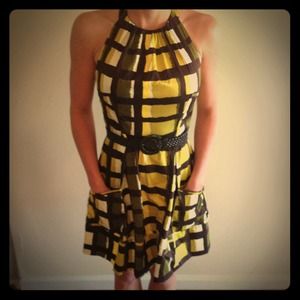 Jessica Simpson Halter Pattern Dress