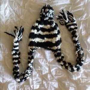 Black and White Winter Hat