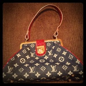 LV denim fashion handbag