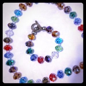 Matching necklace and bracelet! Very nice!!