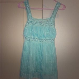 Lacey turquoise top