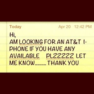 Looking for I-Phone
