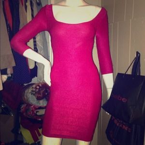Bebe bodycon dress Small bright red