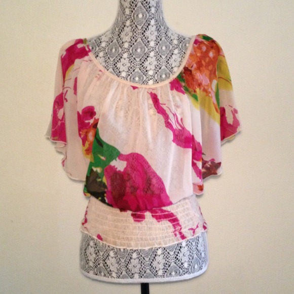 Sheer Floral Top