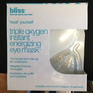 Bliss triple oxygen energizing eye mask