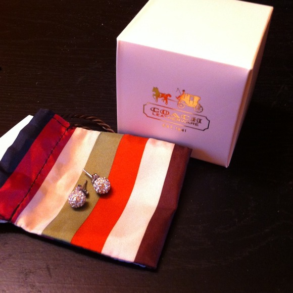 Coach earrings!  Authentic!