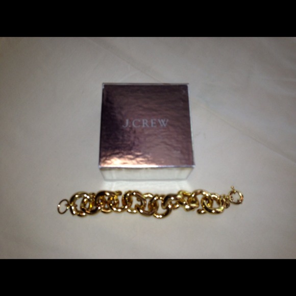 Gold Classic Link Bracelet J. Crew.