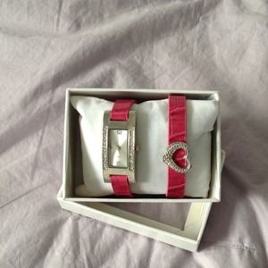 Matching Watch and  Heart bracelet