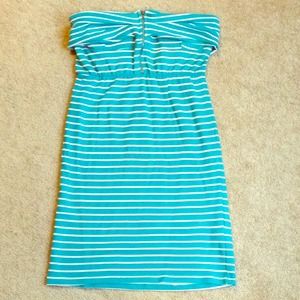 Tube top striped dress!