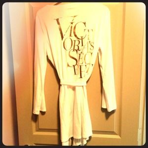 Victoria's Secret white robe!!