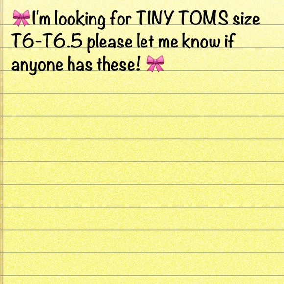 In search of TINY TOMS T6-T6.5