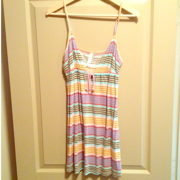 Striped Beach Cover Up!