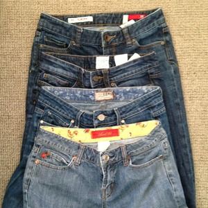 Reduced: Four pairs of jeans