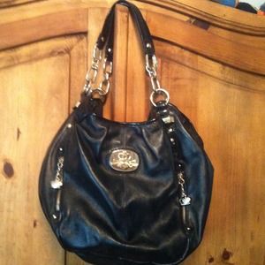 Kathy Van Zeeland black hobo style bag
