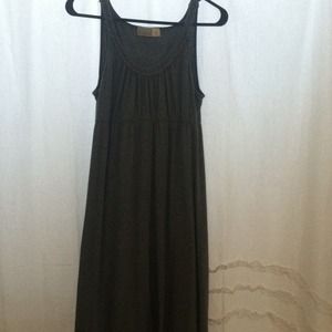 Grey cotton maxi dress