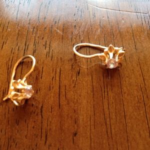 14k gold earnings, Russian gold 585k= 14k US