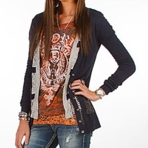 Navy Blue Light Weight Cardigan