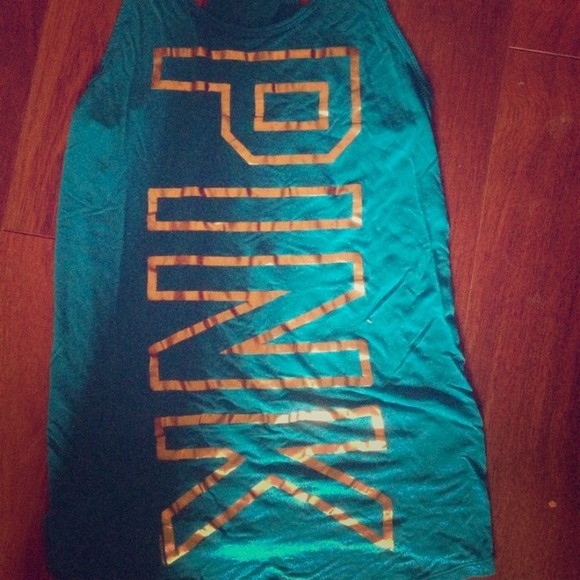 New victoria secret blue racerback tank rare