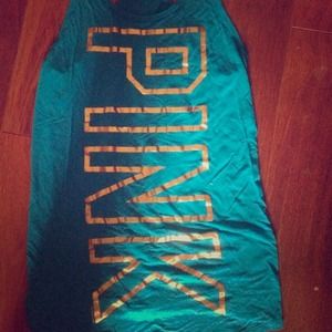 New victoria secret blue racerback tank rare