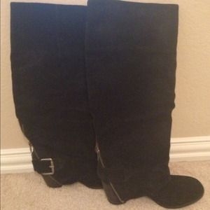 |||SOLD||| Nine West Suede Black Boots