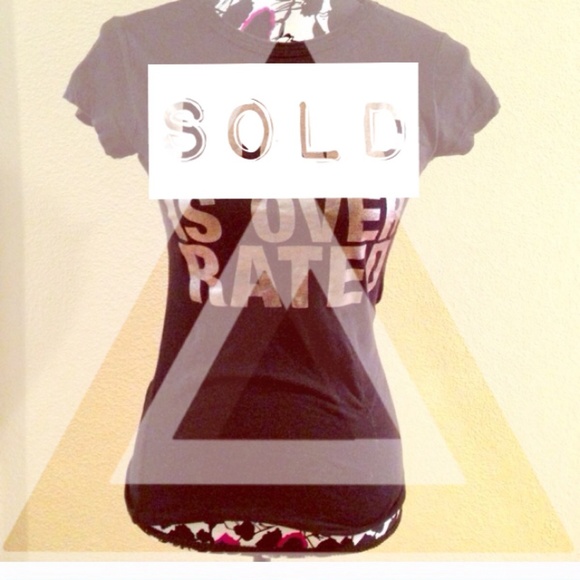 Black fitted graphic tee