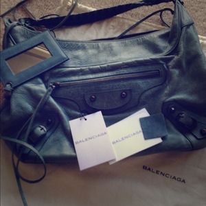 Beautiful 2009 Balenciaga Club Bag (Hobo) Tempete