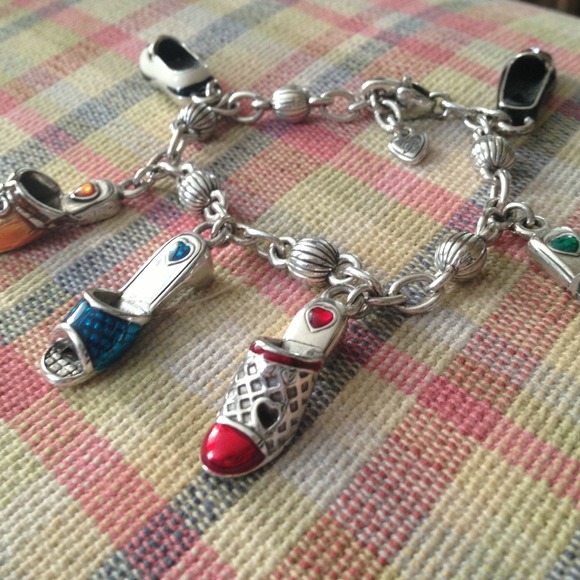 Brighton silver bracelet with shoes
