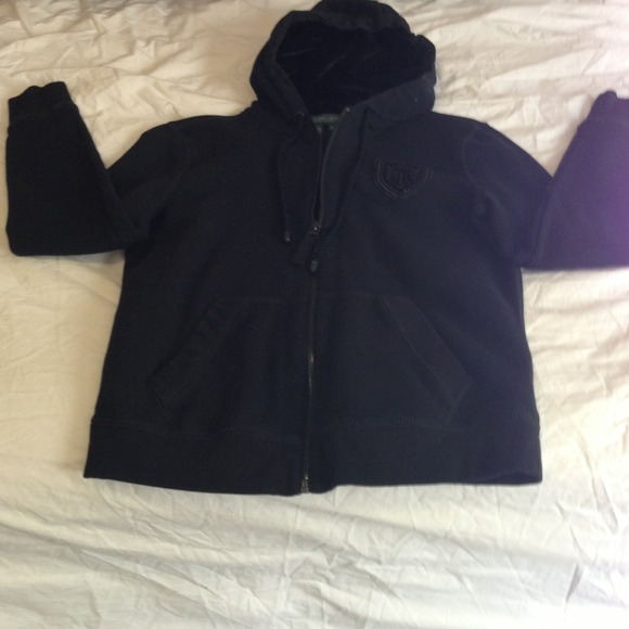 Ralph Lauren sateen hood sweatshirt.