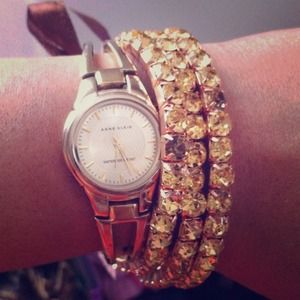 Amber Rhinestone Bracelets 2of2