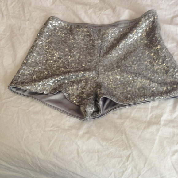 Super hot sequin shorts!