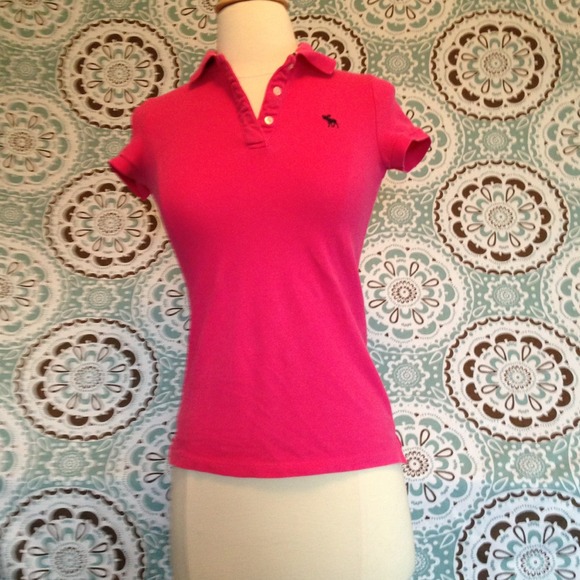 Abercrombie Pink polo shirt