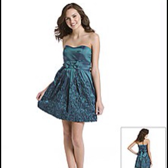 Ruby Rox teal party dress