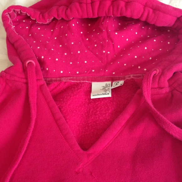 Pink anchor blue pullover